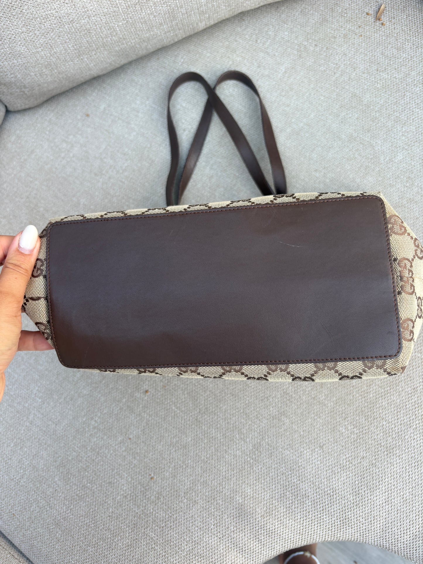 Gucci canvas tote bag