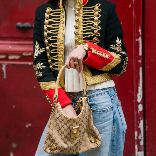 Gucci Monogram GG Canvas Abbey D-Ring Shoulder Bag