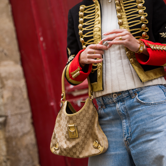 Gucci Monogram GG Canvas Abbey D-Ring Shoulder Bag