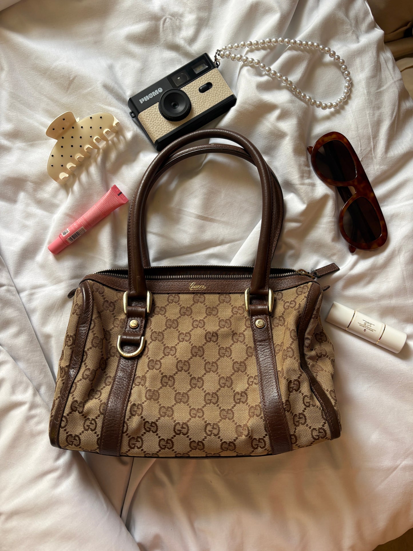 Gucci GG Canvas Boston Bag