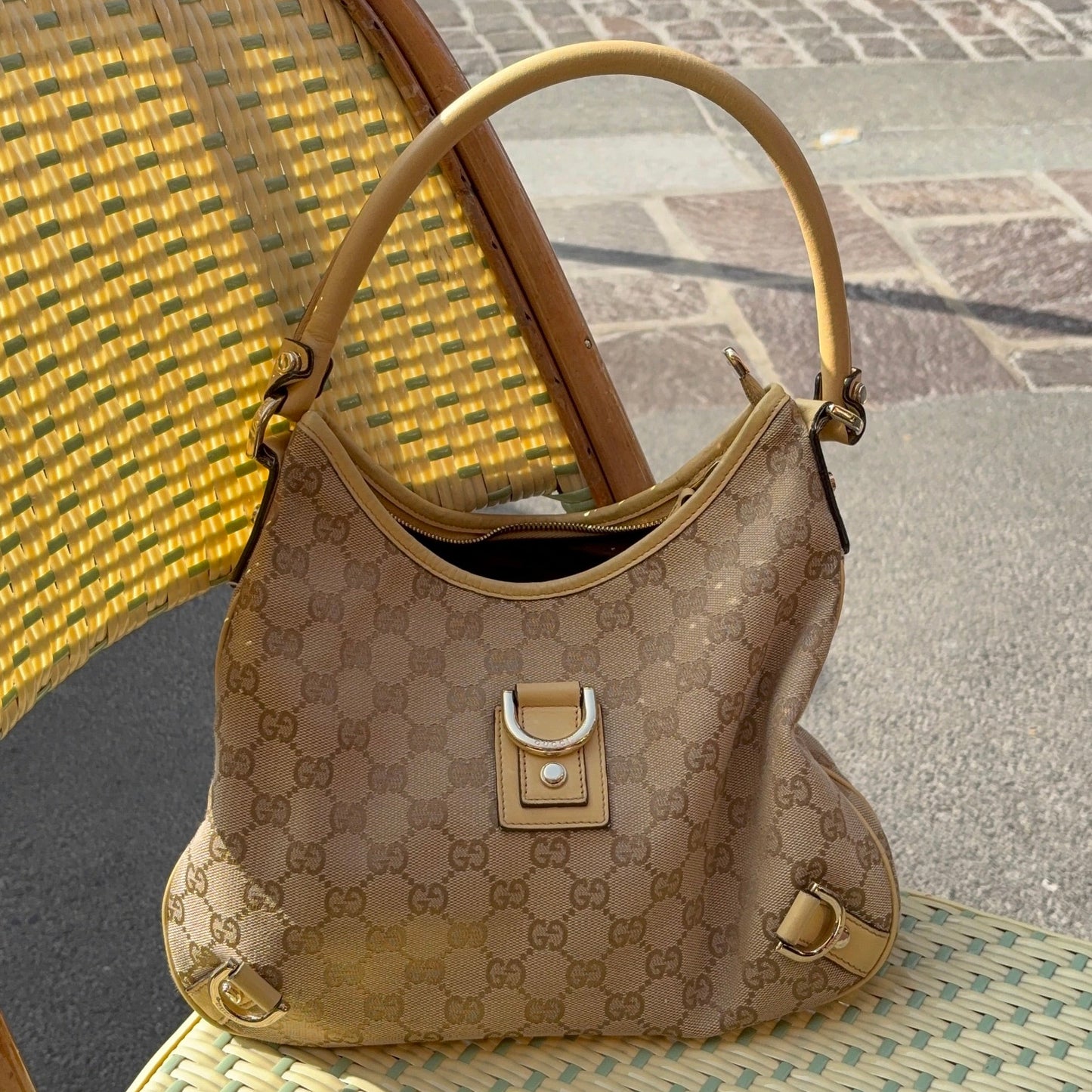 Gucci Monogram GG Canvas Abbey D-Ring Shoulder Bag