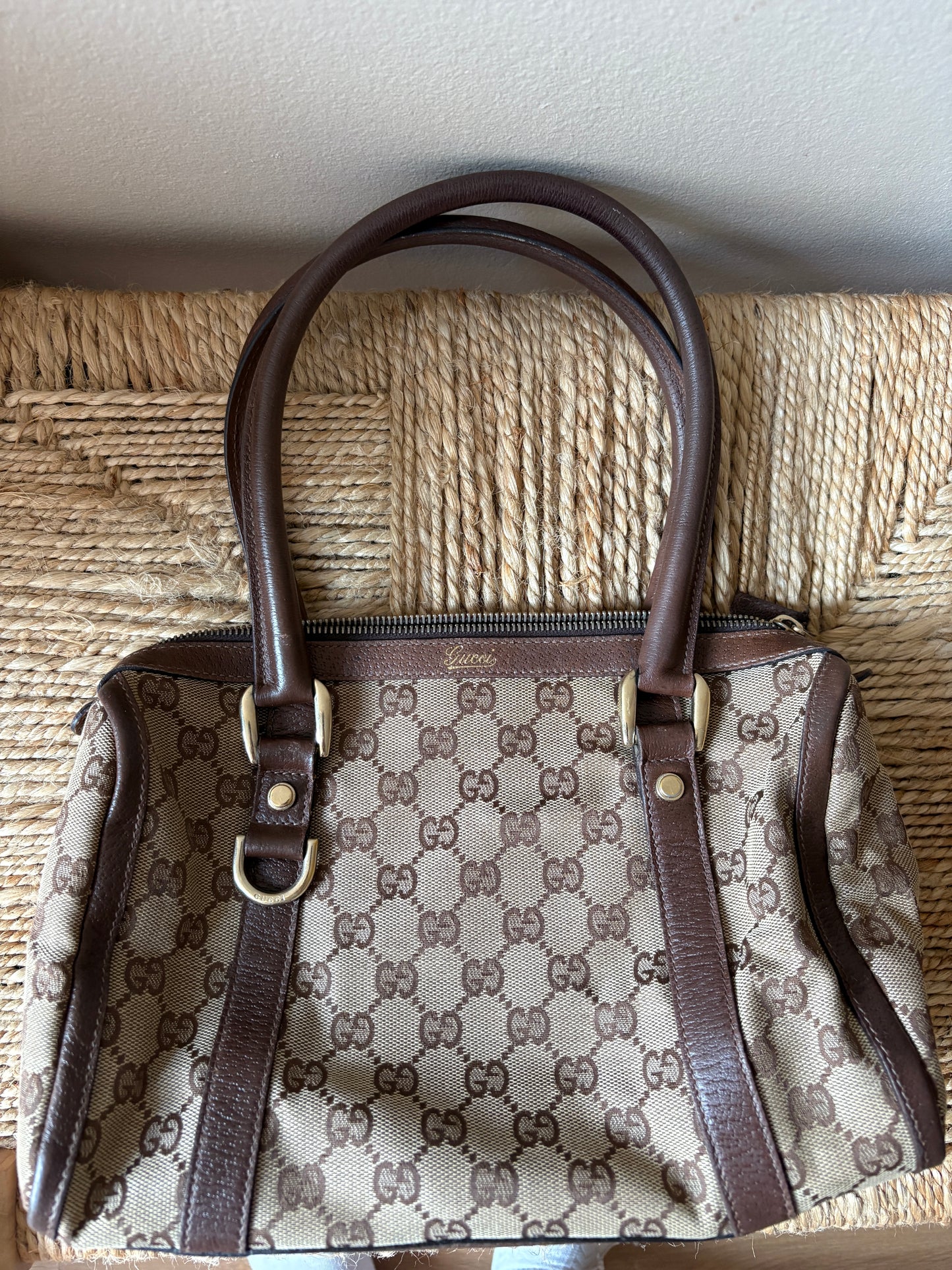 Gucci GG Canvas Boston Bag