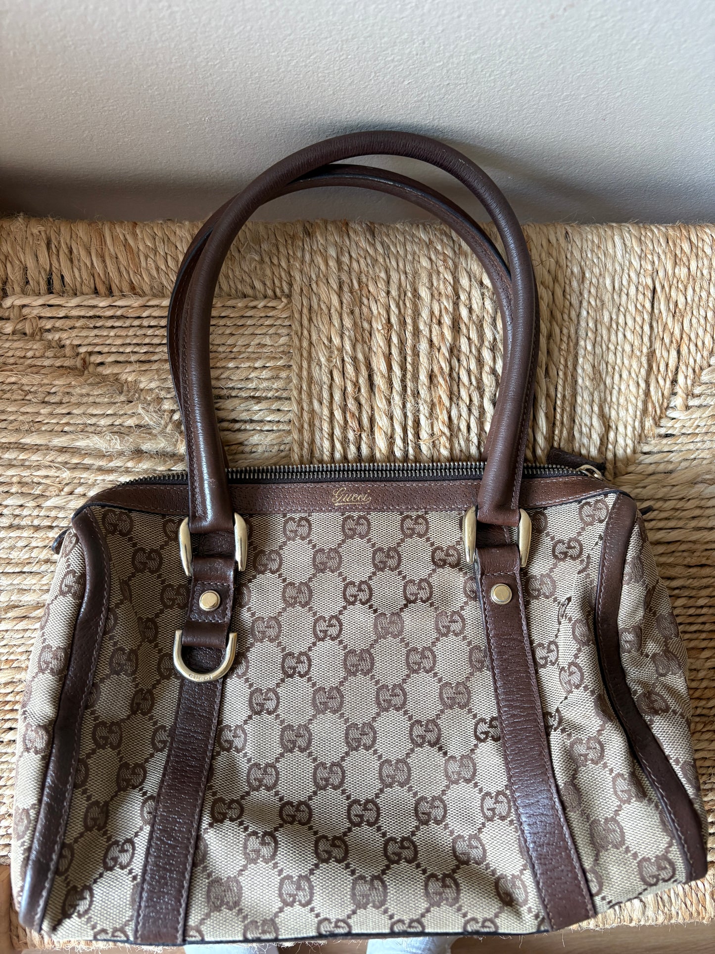 Gucci GG Canvas Boston Bag