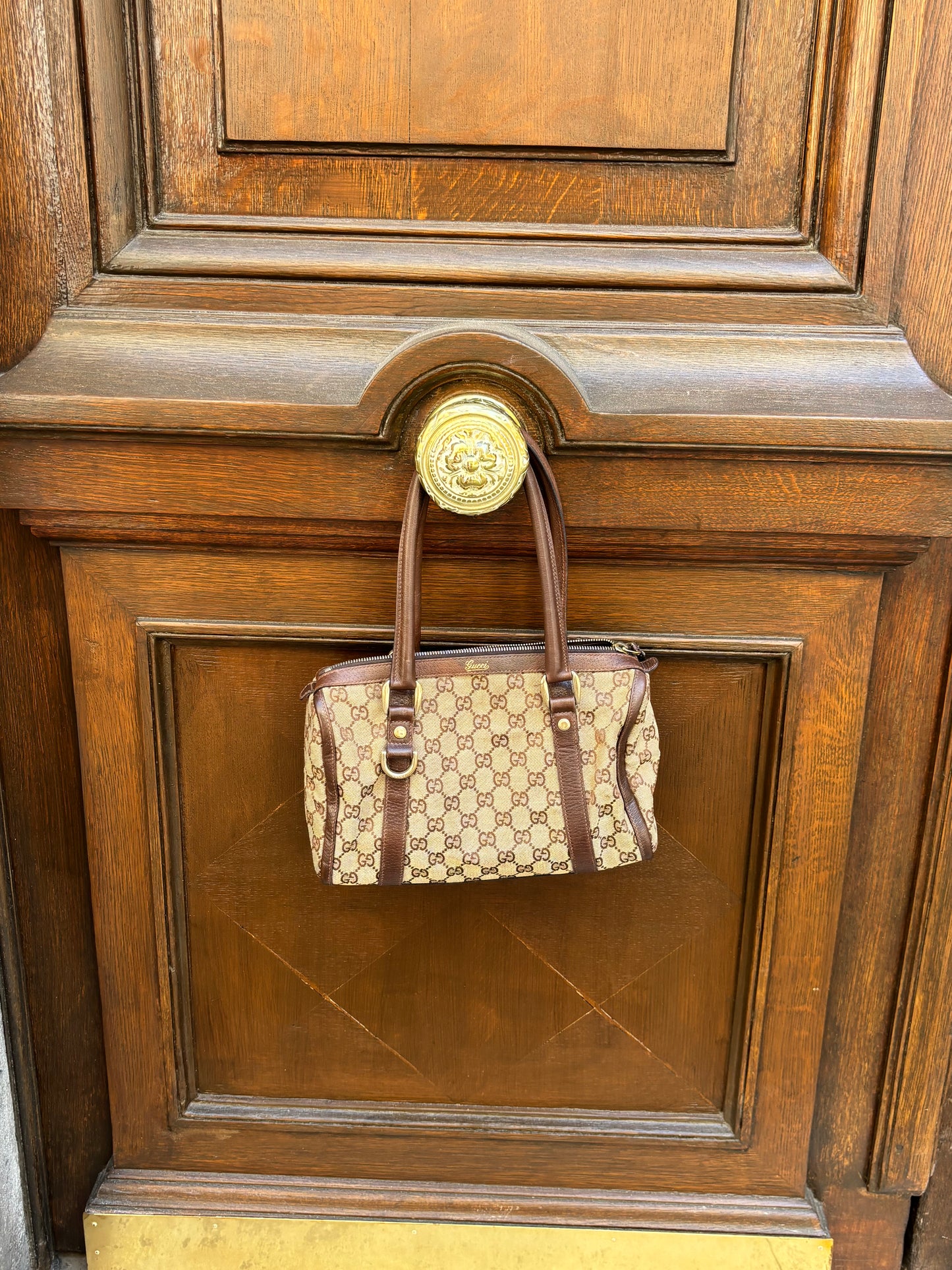 Gucci GG Canvas Boston Bag