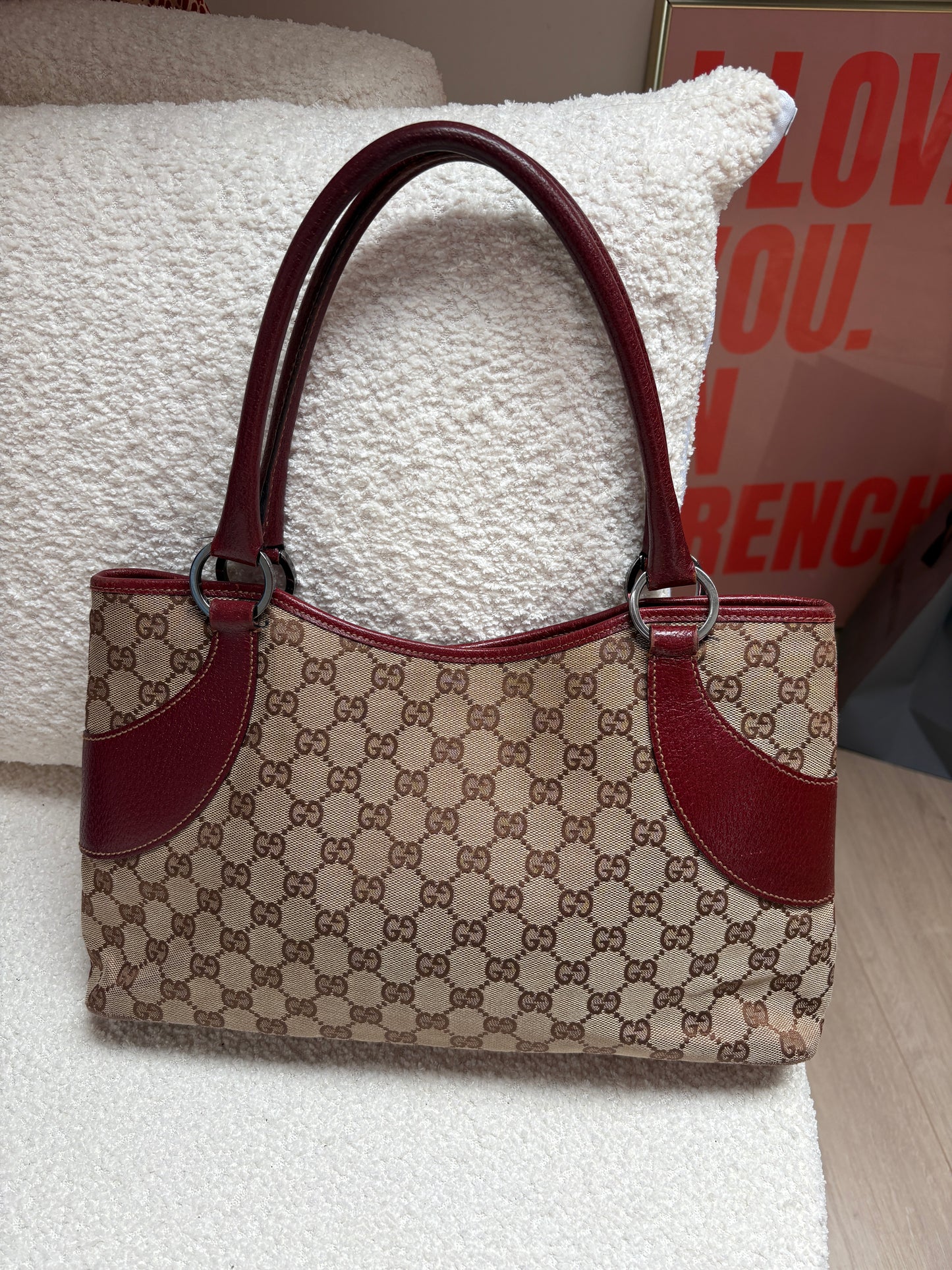 Gucci GG canvas shoulder bag