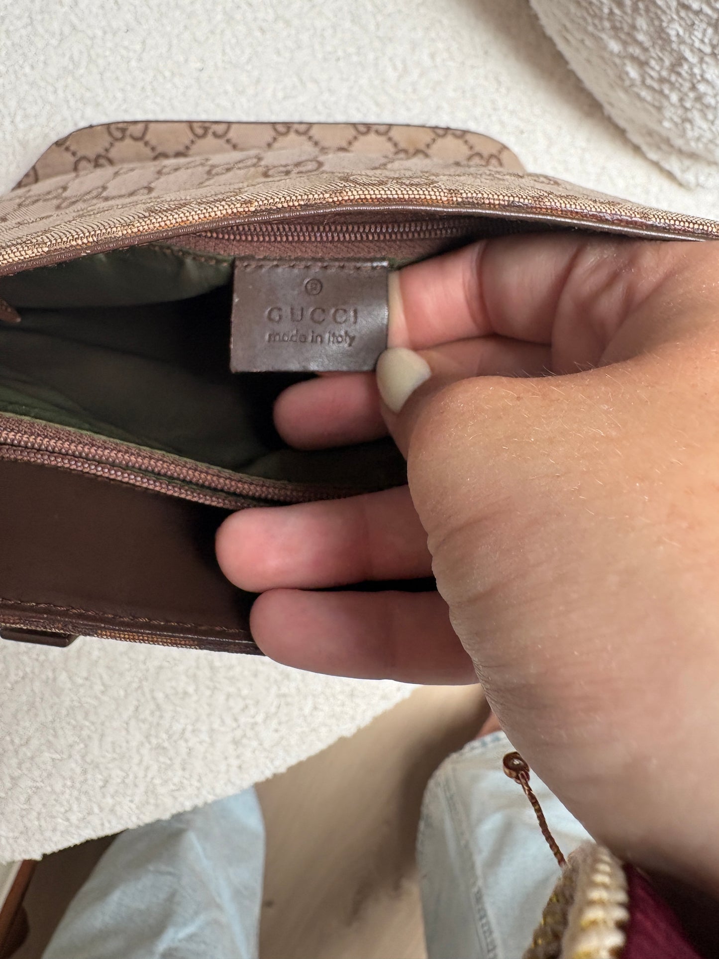Gucci GG canvas bucket