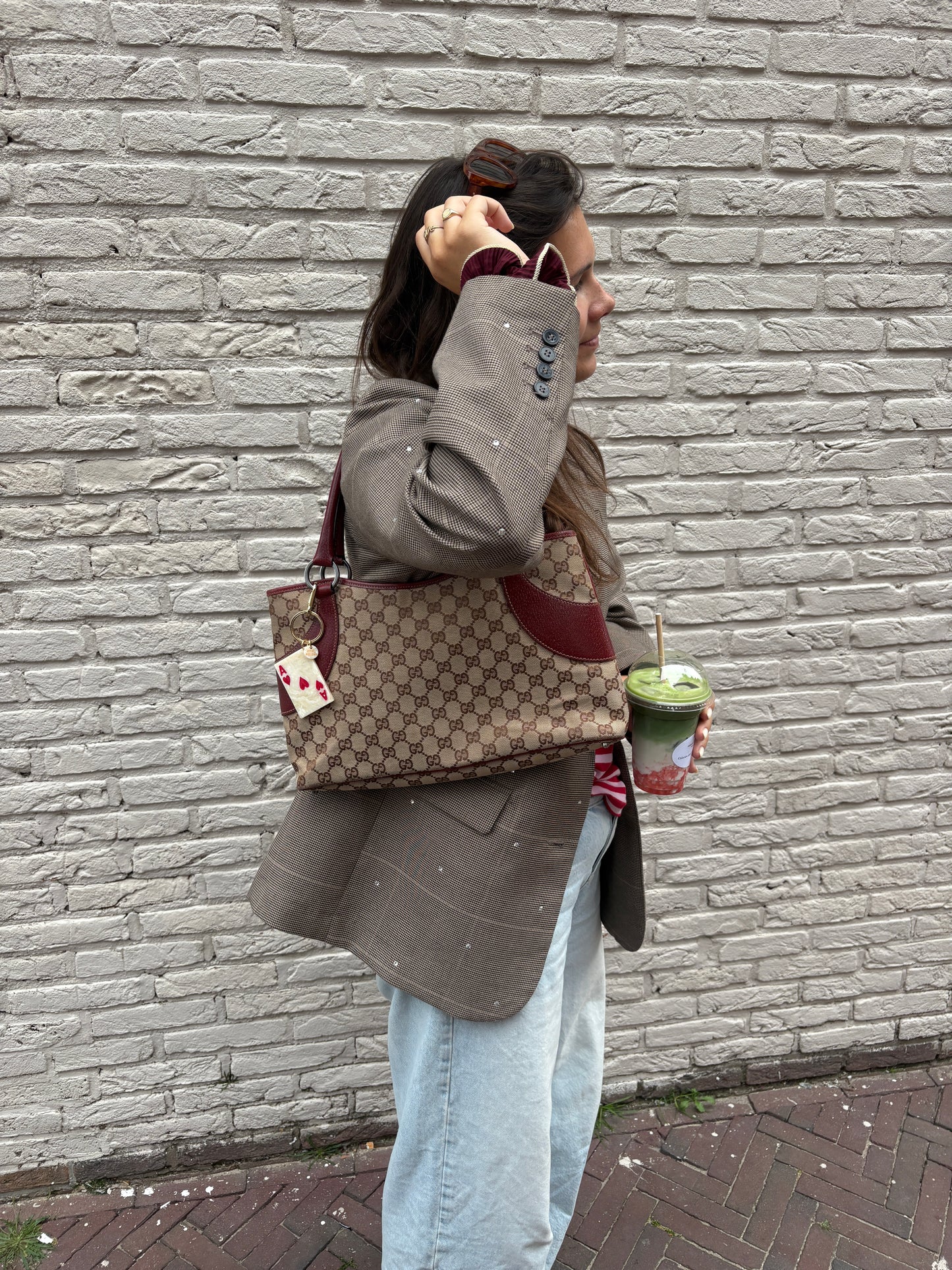 Gucci GG canvas shoulder bag